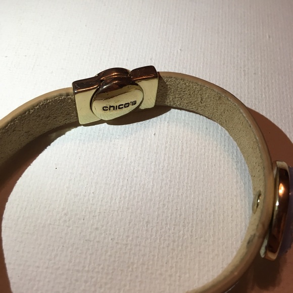 $12/2+ Chico’s Faux Druzy Lavender Bracelet Magnet - Picture 7 of 8